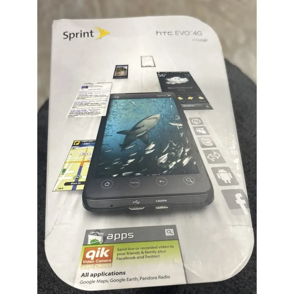 HTC EVO 4G / PC36100 - Black ( Sprint ) Android Smartphone